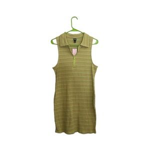 Wild Fable Green Striped T-Shirt Dress Size XL